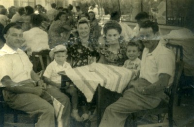  1949 Nahariya on Yom Haatzmaut. Celebrating with fellow survivors 